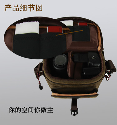 卡登单肩数码相机包 专业代工订制，品质源于锦硕皮具